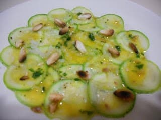 Carpaccio Light de Abobrinha