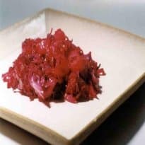 Repolho roxo com maçã