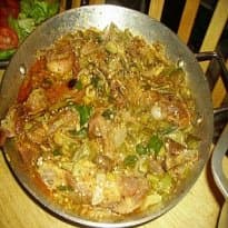 Costelinha de porco com quiabo