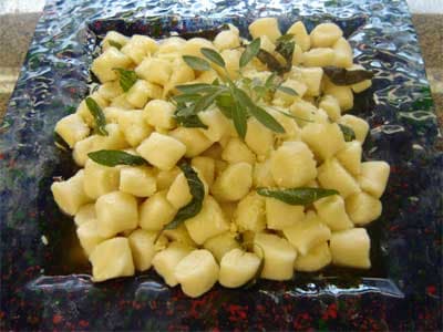 Nhoques macios e rápidos