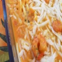 Gratinado de Abóbora com Camarão