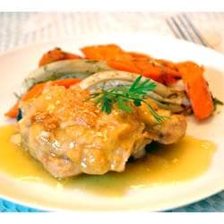 Frango com molho de laranja