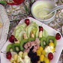 Salada de natal tropical