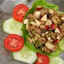 Salada de frango com vinagre balsâmico