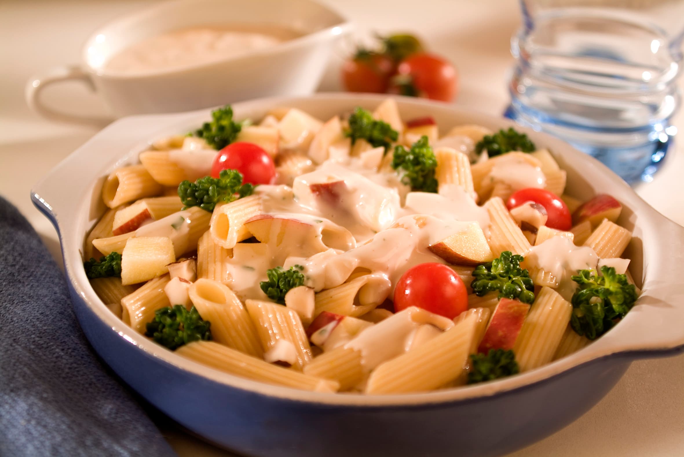 Salada de Penne com Brócolis e Maçã