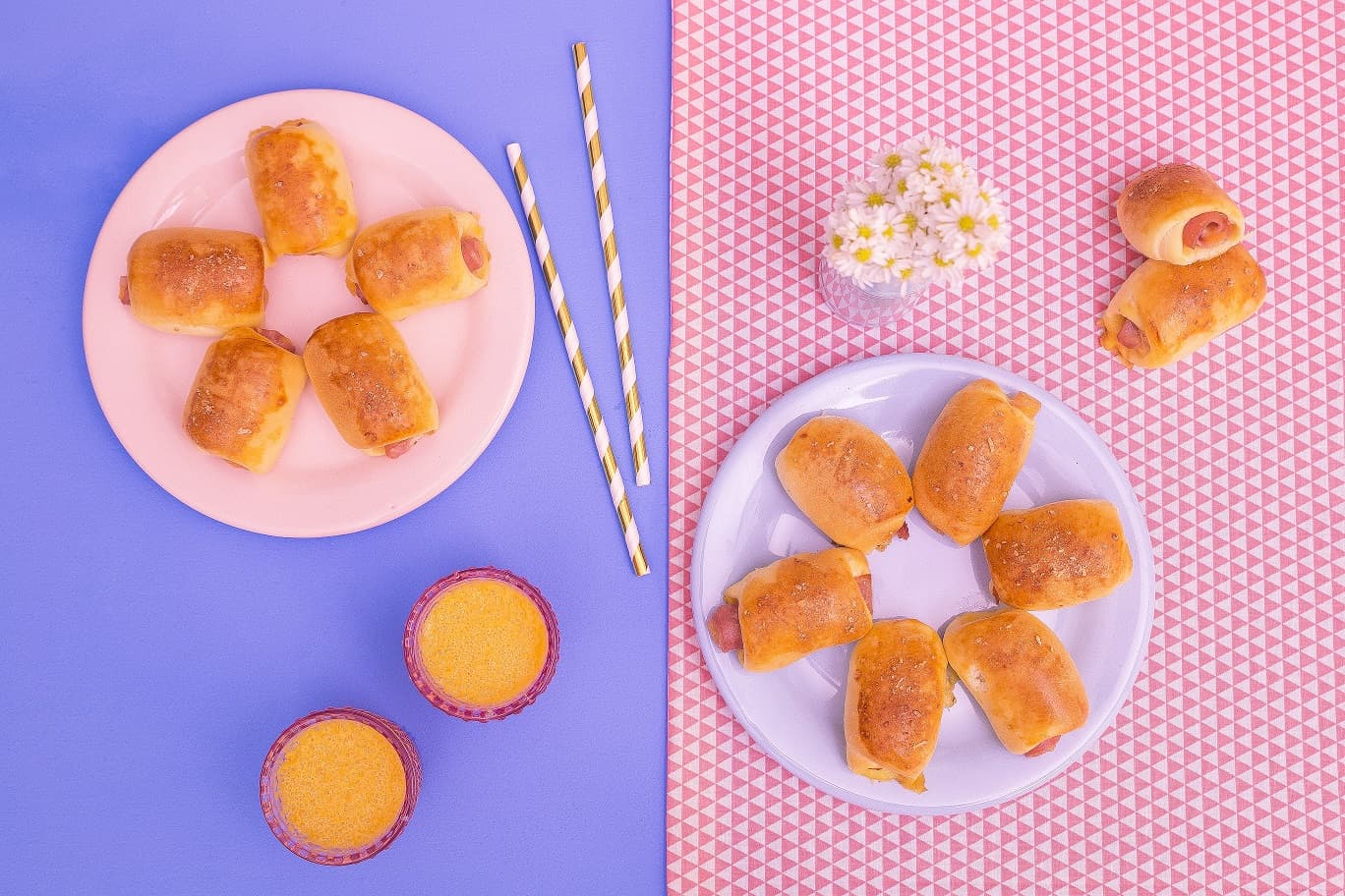 Enroladinho de Presunto e Queijo