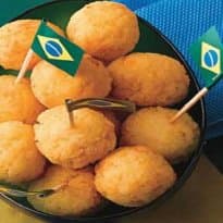 Bolinho de arroz com salsicha