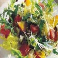 Salada de melancia com ricota