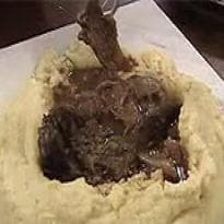 Costelão meia hora com polenta na pedra