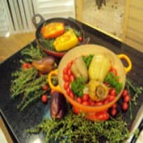 Pimentão recheado do Edu Guedes