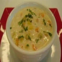 Sopa creme de aveia e legumes