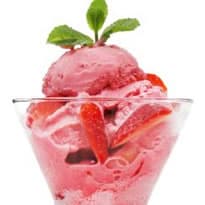 Sorvete de Gelatina de Morango