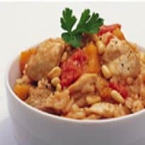 Risoto de Frango com Tomate