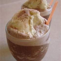 Mocha gelado (café gelado com chocolate)