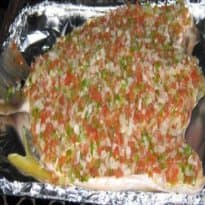 Tucunaré ao Vinagrete na Churrasqueira