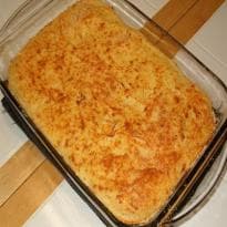 Torta quente de pão e frango