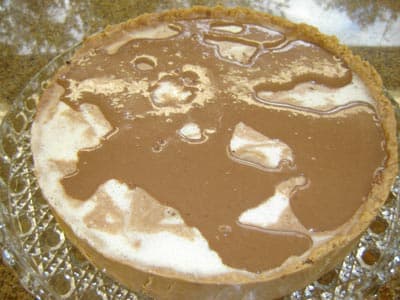 Torta de queijo mármore