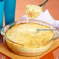 Arroz ao Forno com Molho Branco