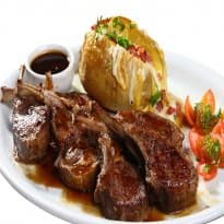 Kassler com Batata Recheada