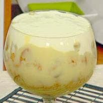 Delícia de Banana com Biscoito