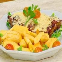 Fatias de Picanha com Macaxeira Frita