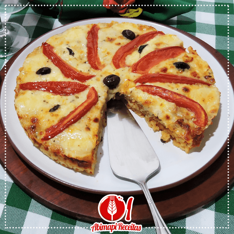 Pizza Marguerita de Macarrão