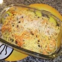 Macarronada de fios de cenoura