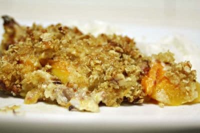 Crumble de abóbora e peru