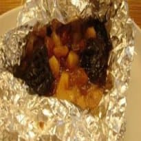 Pacote de frutas e mel