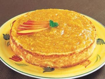 Torta de Ricota com Cobertura de Manga