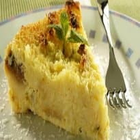 Torta de maracujá e coco