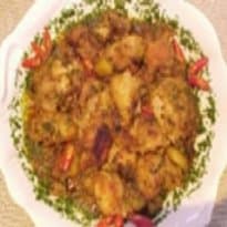 Sobrecoxa de Frango com Mandioquinha