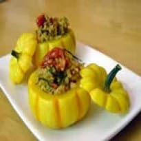 Miniabóbora com Risoto Integral