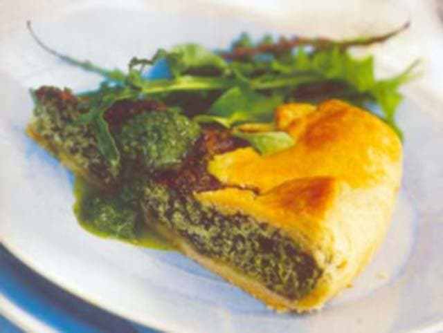 Torta de espinafre com ricota