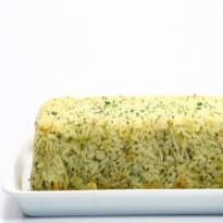 Bolo de arroz com alho-poró