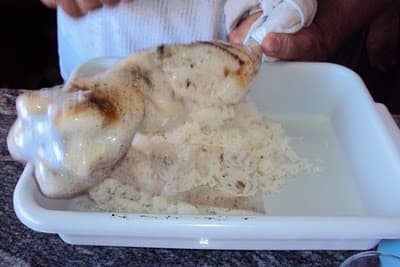 Arroz na garrafa Pet