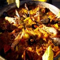 Paella de frutos do mar do Globo Repórter