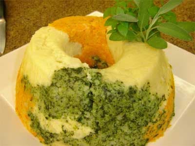 Enformado de quatro purês