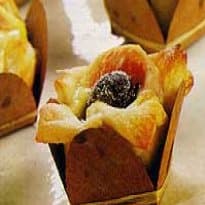 Cestinhas de uvas pretas e figo