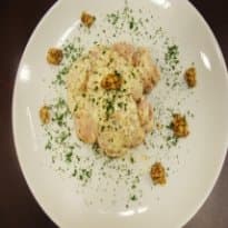 Linguicinha flambada na cachaça