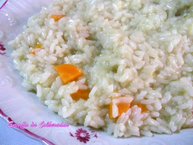 Risoto de Cenoura com Espumante
