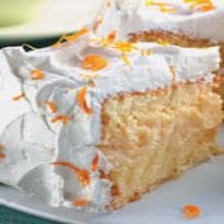 Bolo de laranja com coco