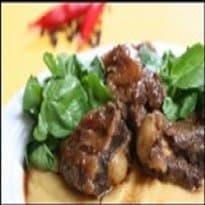 Rabada com Batatas e Agrião