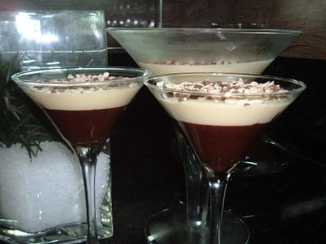 Mousse Bicolor de Chocolate