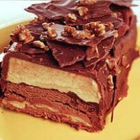 Terrine de chocolate com amêndoas