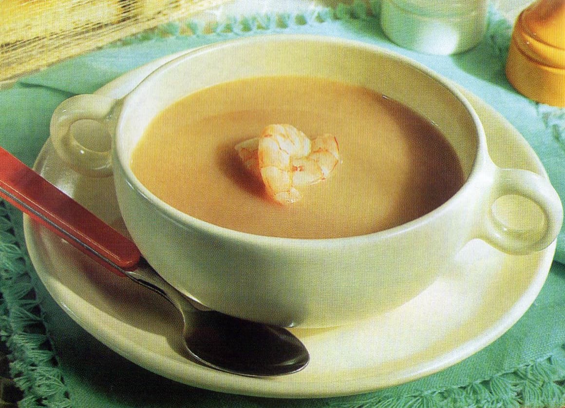 Sopa Cremosa de Camarão