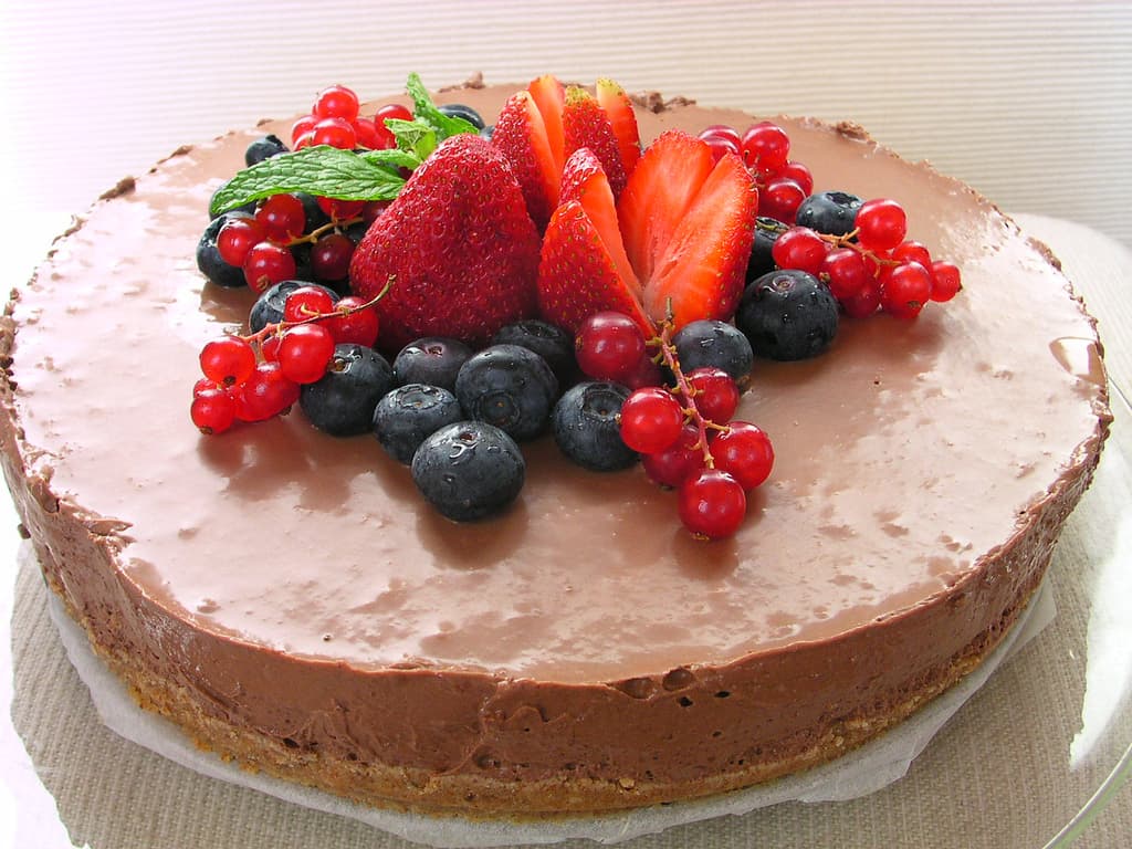 Torta de Morango com Creme de Ricota