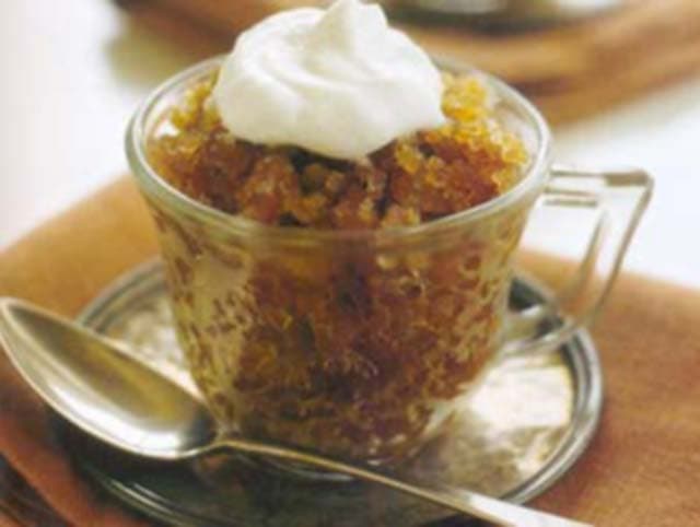 Granita de café com chantilly