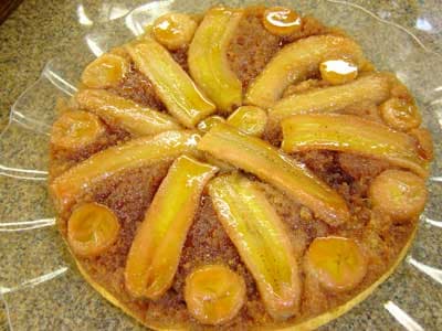 Torta de banana caramelizada