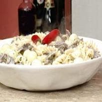 Macarrão com Creme de Carne de Sol